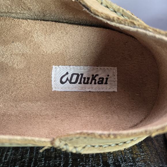 NEW Olukai Moloa Loafer Mens Size 15 Slip On Shoes Leather Brown Casual - Picture 11 of 11